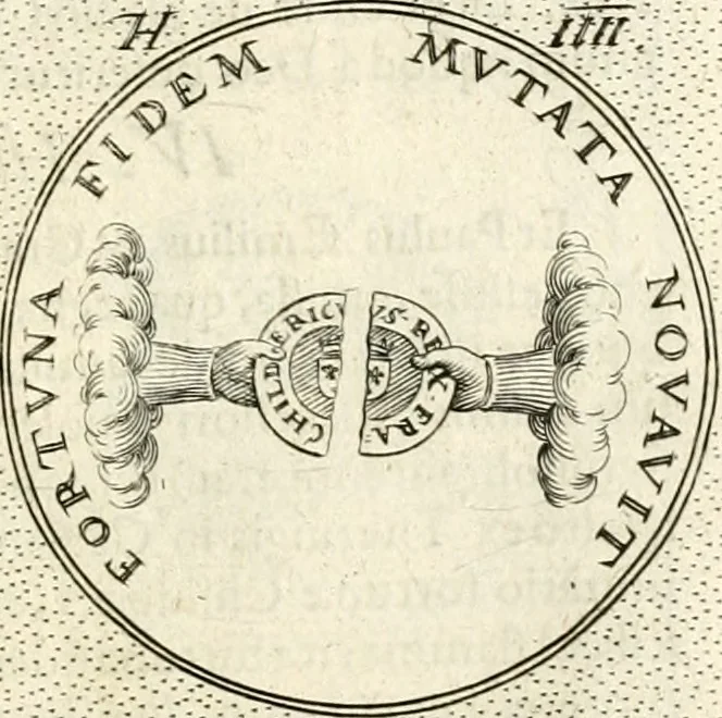 An illustration from Symbola diuina & humana pontificum, imperatorum, regum, 1601, leaf 84