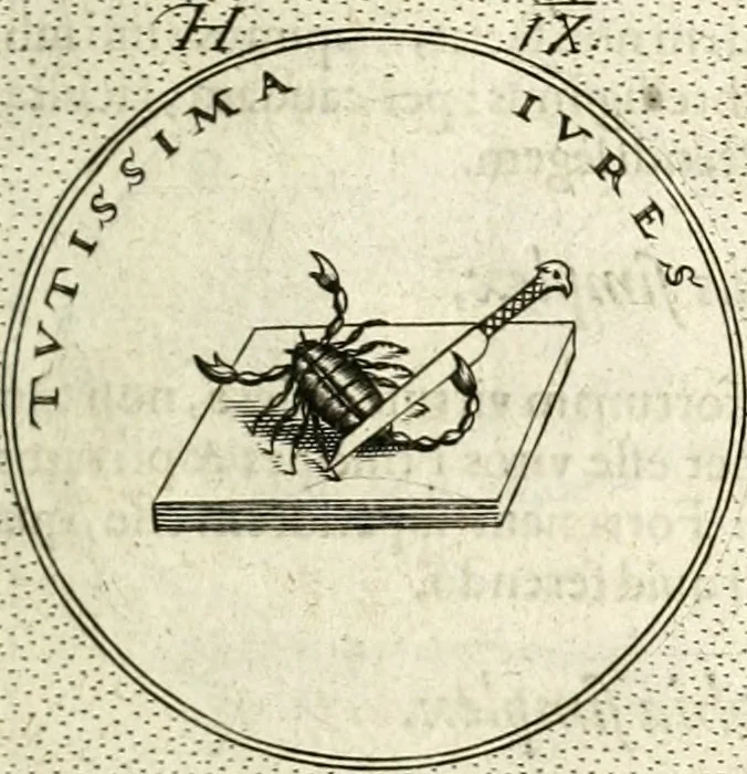 An illustration from Symbola diuina & humana pontificum, imperatorum, regum, 1601, leaf 86