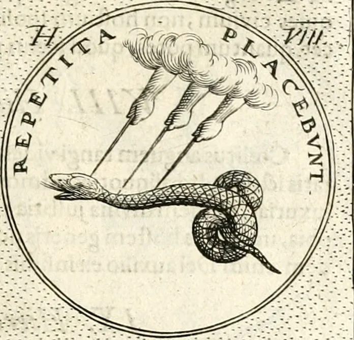 An illustration from Symbola diuina & humana pontificum, imperatorum, regum, 1601, leaf 86
