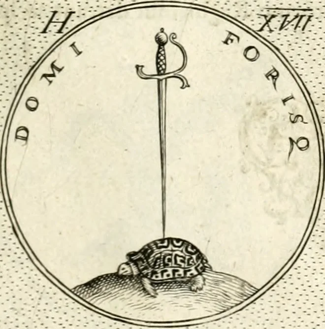 An illustration from Symbola diuina & humana pontificum, imperatorum, regum, 1601, leaf 88