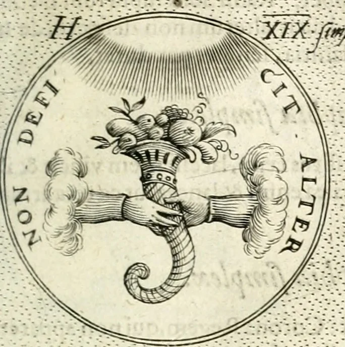 An illustration from Symbola diuina & humana pontificum, imperatorum, regum, 1601, leaf 90