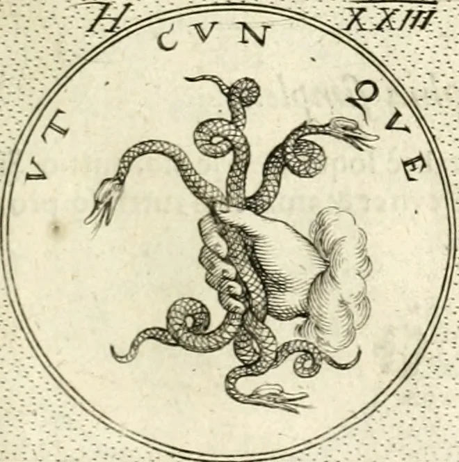 An illustration from Symbola diuina & humana pontificum, imperatorum, regum, 1601, leaf 90