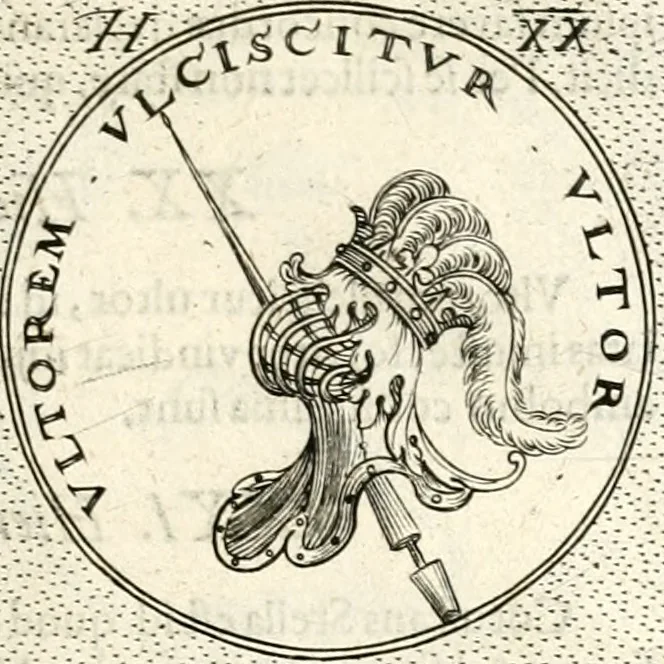 An illustration from Symbola diuina & humana pontificum, imperatorum, regum, 1601, leaf 90