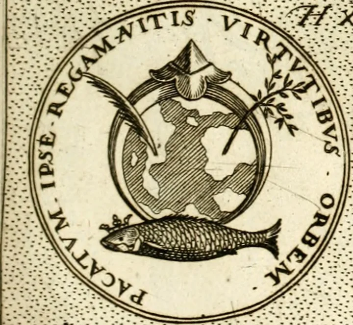 An illustration from Symbola diuina & humana pontificum, imperatorum, regum, 1601, leaf 94