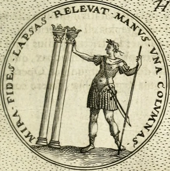 An illustration from Symbola diuina & humana pontificum, imperatorum, regum, 1601, leaf 98