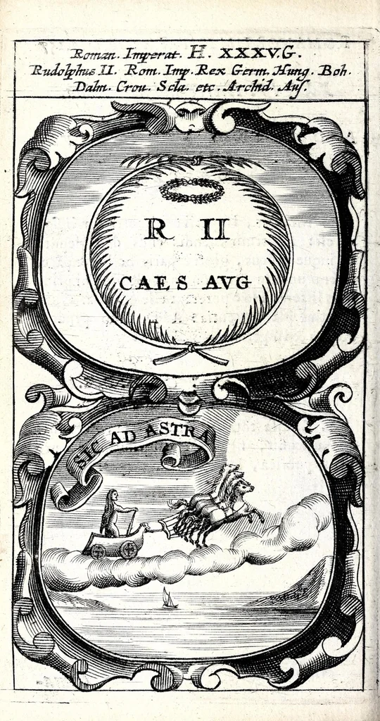 An illustration from Symbola divina & humana pontificum, imperatorum, regum : ex musaeo Octavii de Strada civis Romani, 1666, leaf 160