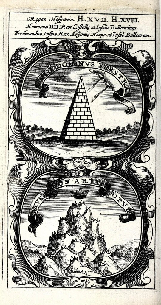 An illustration from Symbola divina & humana pontificum, imperatorum, regum : ex musaeo Octavii de Strada civis Romani, 1666, leaf 190