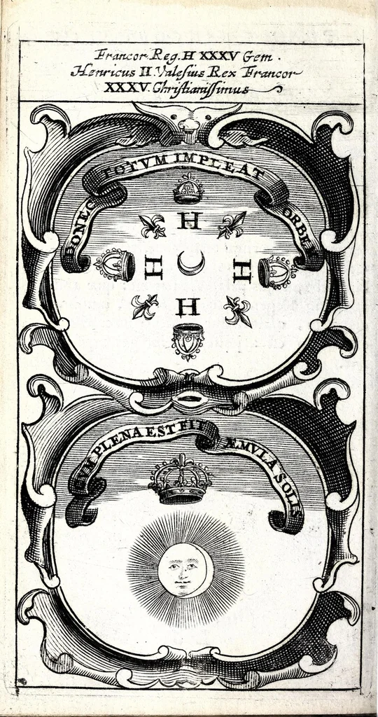 An illustration from Symbola divina & humana pontificum, imperatorum, regum : ex musaeo Octavii de Strada civis Romani, 1666, leaf 254