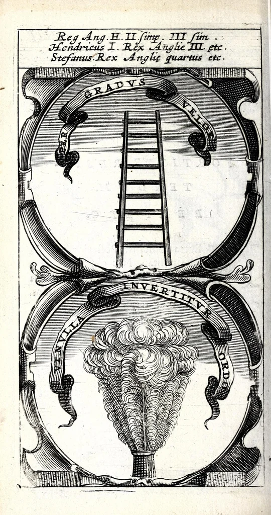 An illustration from Symbola divina & humana pontificum, imperatorum, regum : ex musaeo Octavii de Strada civis Romani, 1666, leaf 282