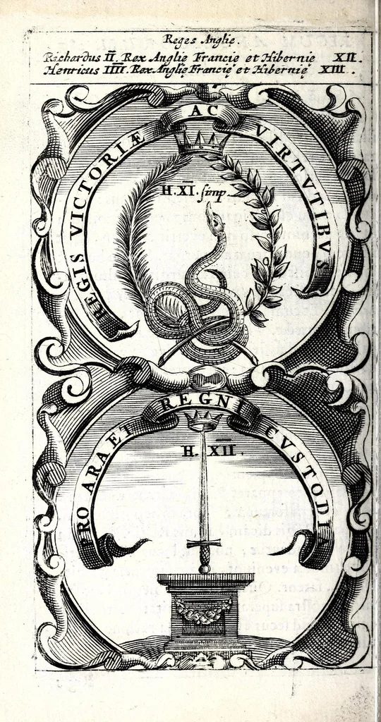 An illustration from Symbola divina & humana pontificum, imperatorum, regum : ex musaeo Octavii de Strada civis Romani, 1666, leaf 292