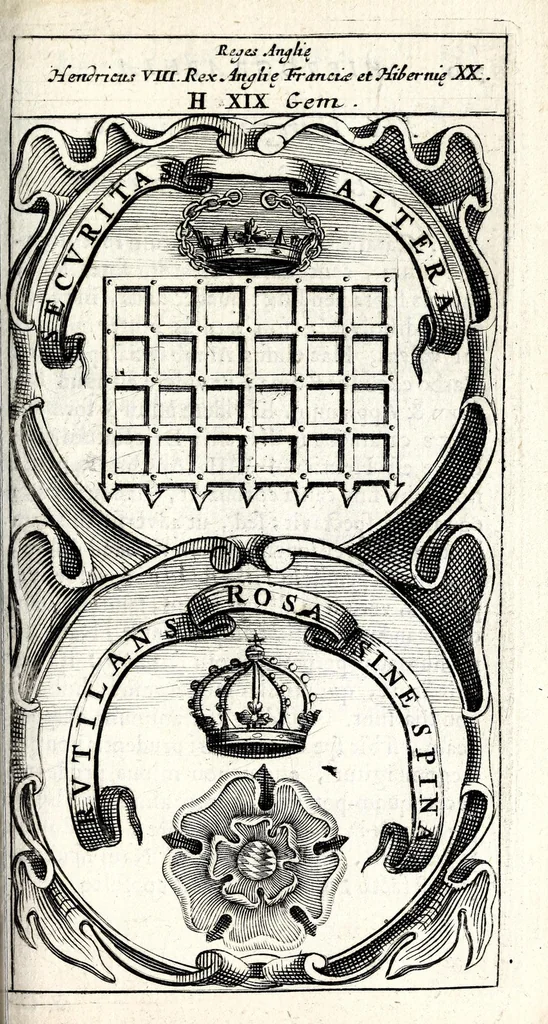 An illustration from Symbola divina & humana pontificum, imperatorum, regum : ex musaeo Octavii de Strada civis Romani, 1666, leaf 303
