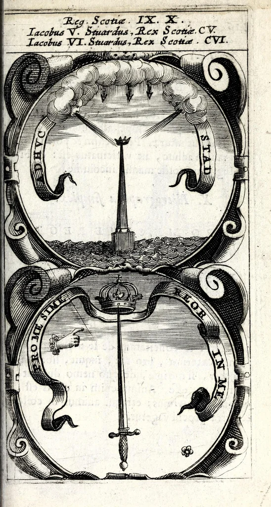 An illustration from Symbola divina & humana pontificum, imperatorum, regum : ex musaeo Octavii de Strada civis Romani, 1666, leaf 317