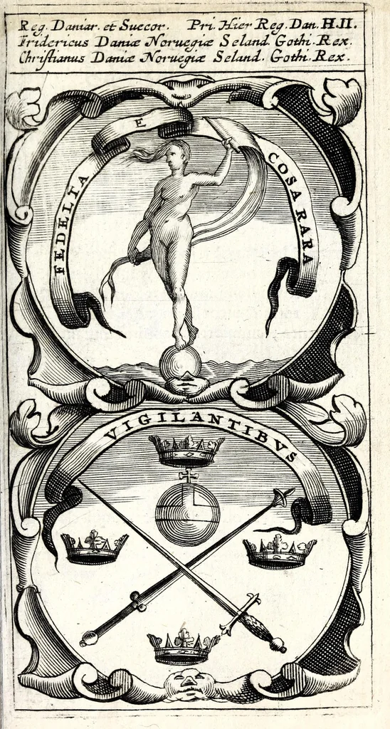 An illustration from Symbola divina & humana pontificum, imperatorum, regum : ex musaeo Octavii de Strada civis Romani, 1666, leaf 371