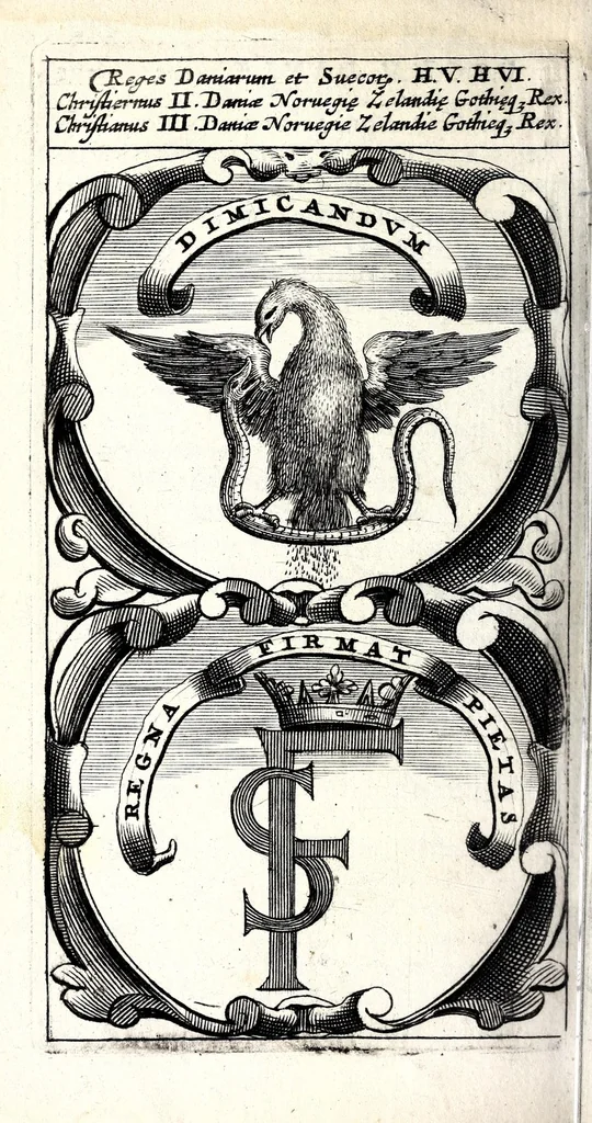 An illustration from Symbola divina & humana pontificum, imperatorum, regum : ex musaeo Octavii de Strada civis Romani, 1666, leaf 376