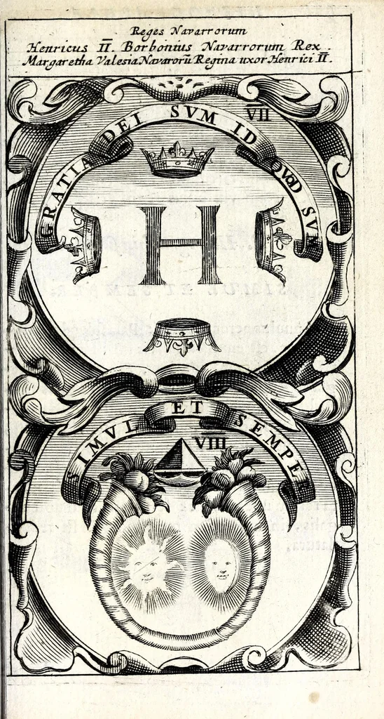 An illustration from Symbola divina & humana pontificum, imperatorum, regum : ex musaeo Octavii de Strada civis Romani, 1666, leaf 387