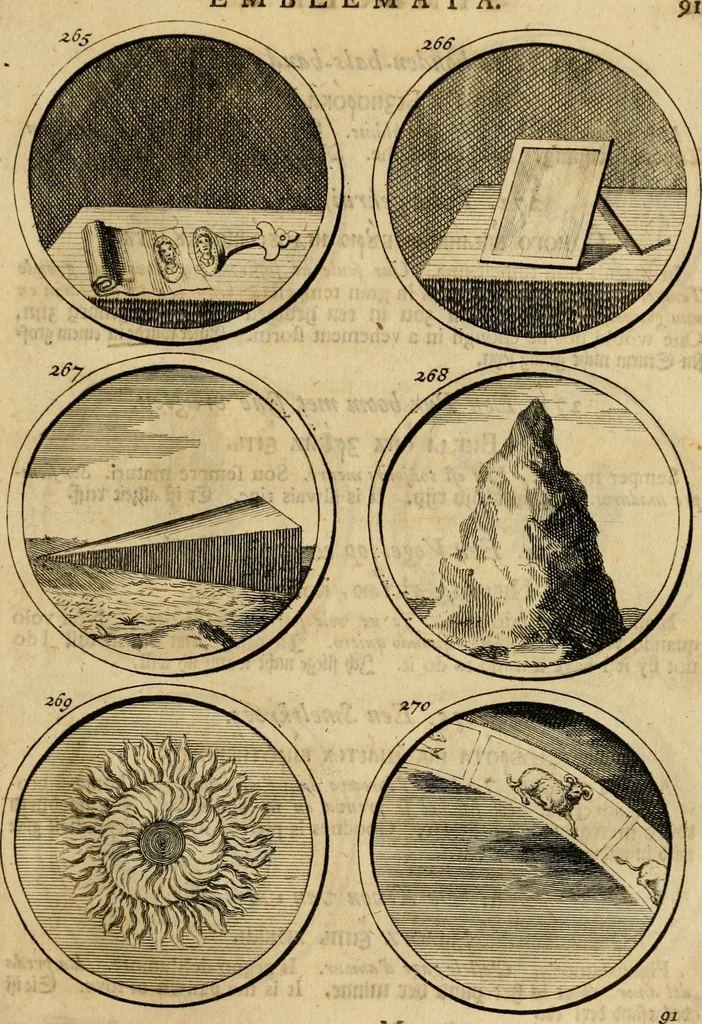 An illustration from Symbola et emblemata, 1705, leaf 100