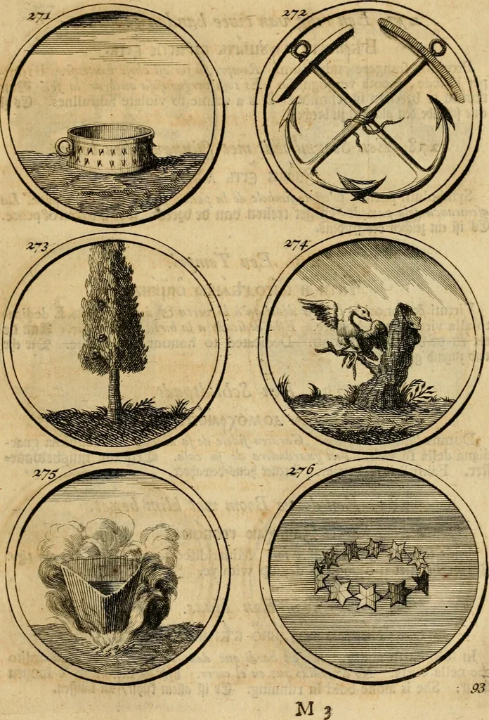 An illustration from Symbola et emblemata, 1705, leaf 102