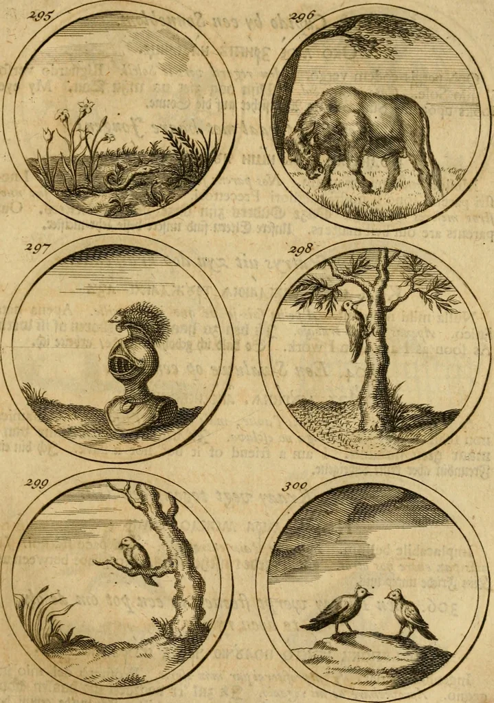 An illustration from Symbola et emblemata, 1705, leaf 110