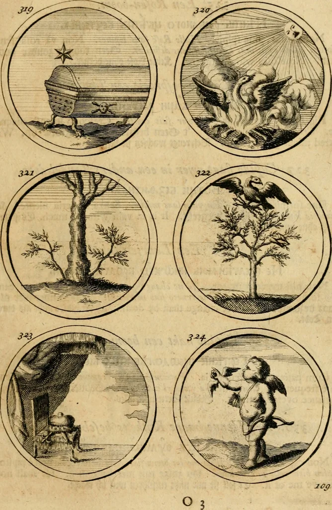 An illustration from Symbola et emblemata, 1705, leaf 118