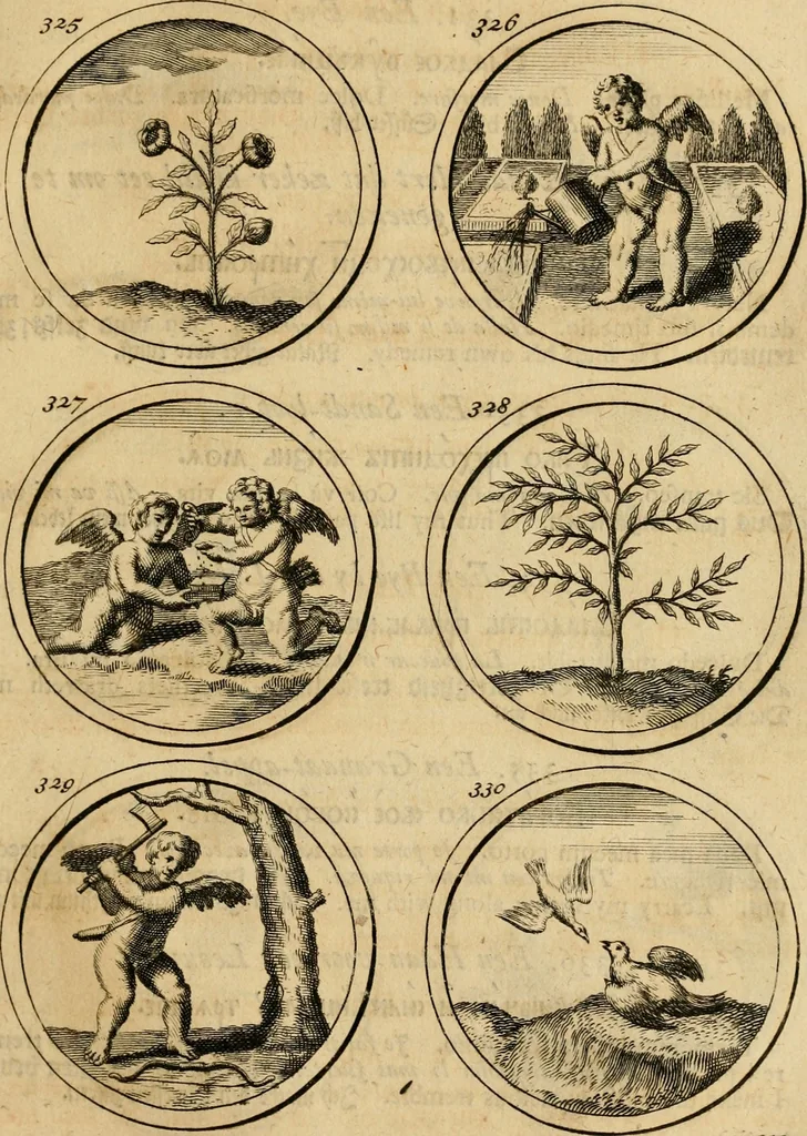 An illustration from Symbola et emblemata, 1705, leaf 120