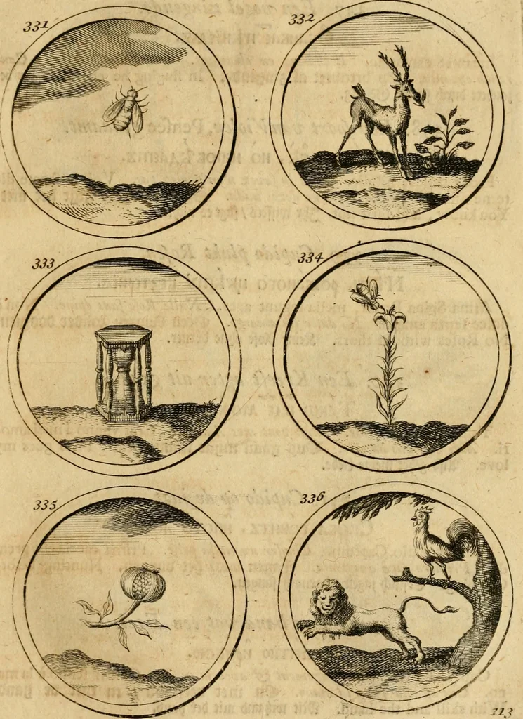 An illustration from Symbola et emblemata, 1705, leaf 122