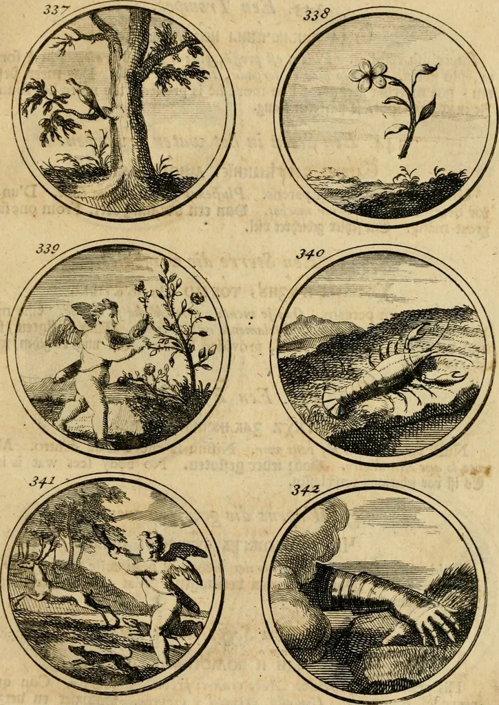 An illustration from Symbola et emblemata, 1705, leaf 124