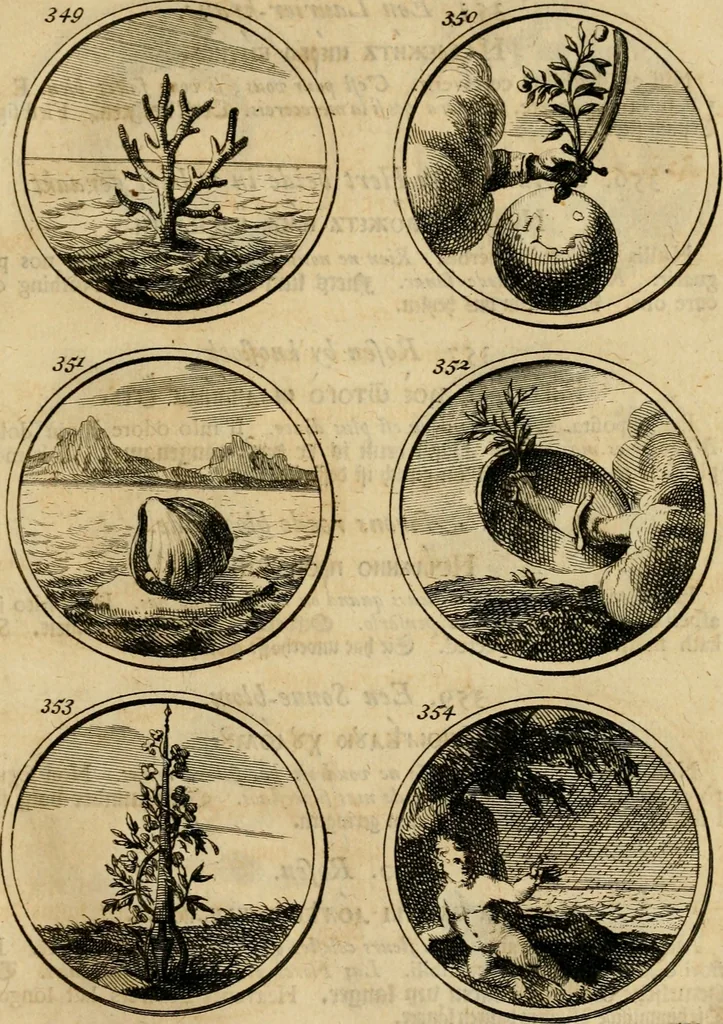 An illustration from Symbola et emblemata, 1705, leaf 128
