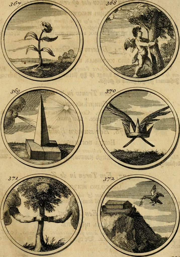 An illustration from Symbola et emblemata, 1705, leaf 134