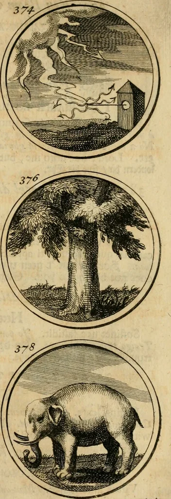 An illustration from Symbola et emblemata, 1705, leaf 136