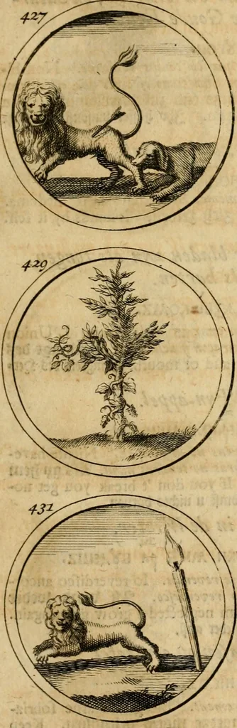 An illustration from Symbola et emblemata, 1705, leaf 154