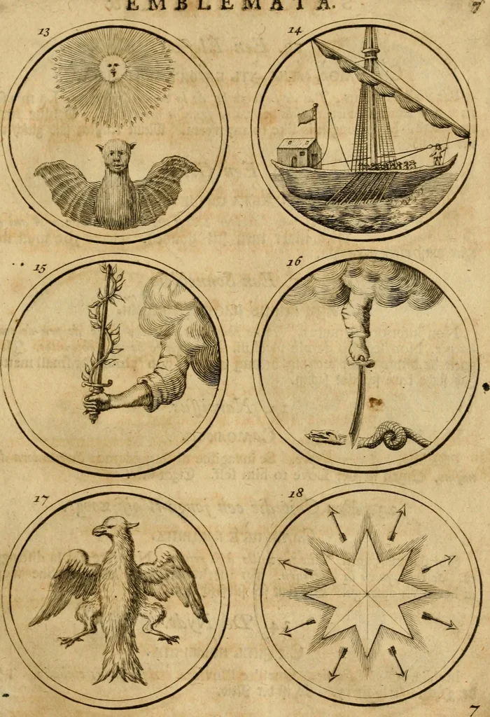 An illustration from Symbola et emblemata, 1705, leaf 16