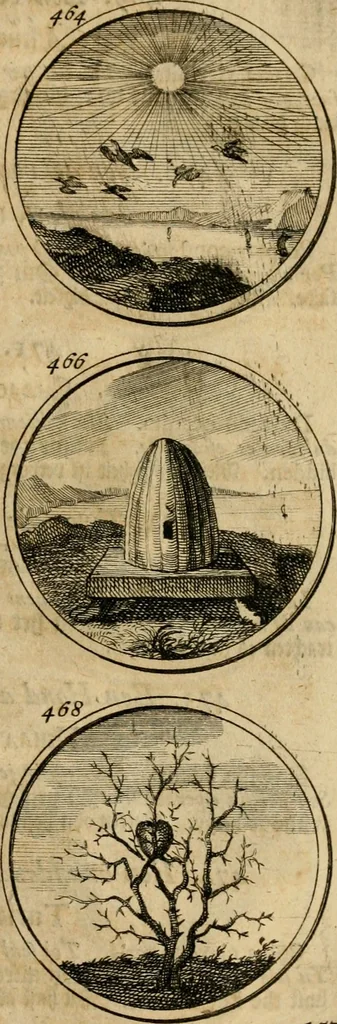 An illustration from Symbola et emblemata, 1705, leaf 166