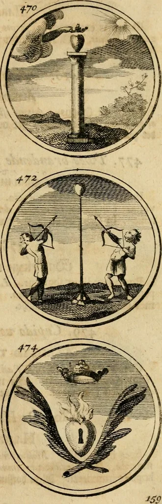 An illustration from Symbola et emblemata, 1705, leaf 168