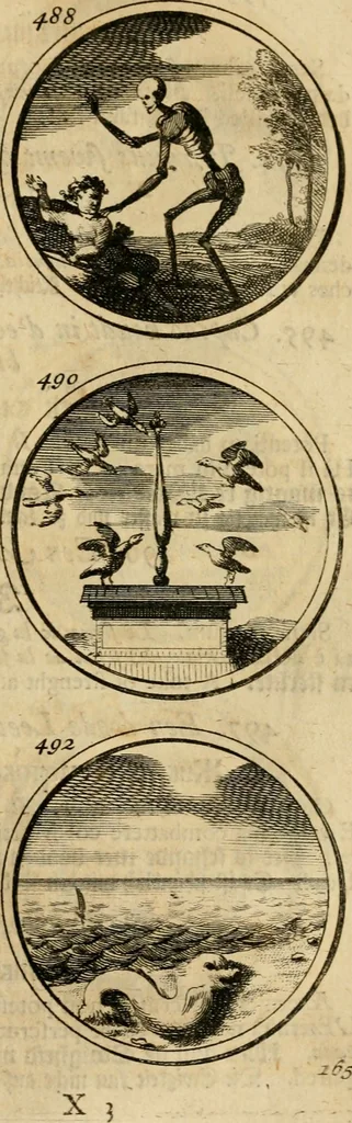 An illustration from Symbola et emblemata, 1705, leaf 174