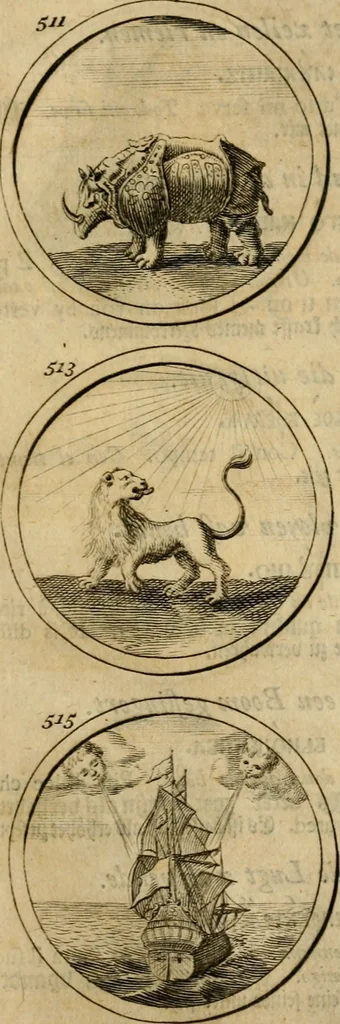 An illustration from Symbola et emblemata, 1705, leaf 182