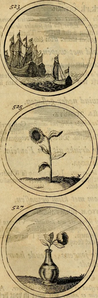 An illustration from Symbola et emblemata, 1705, leaf 186