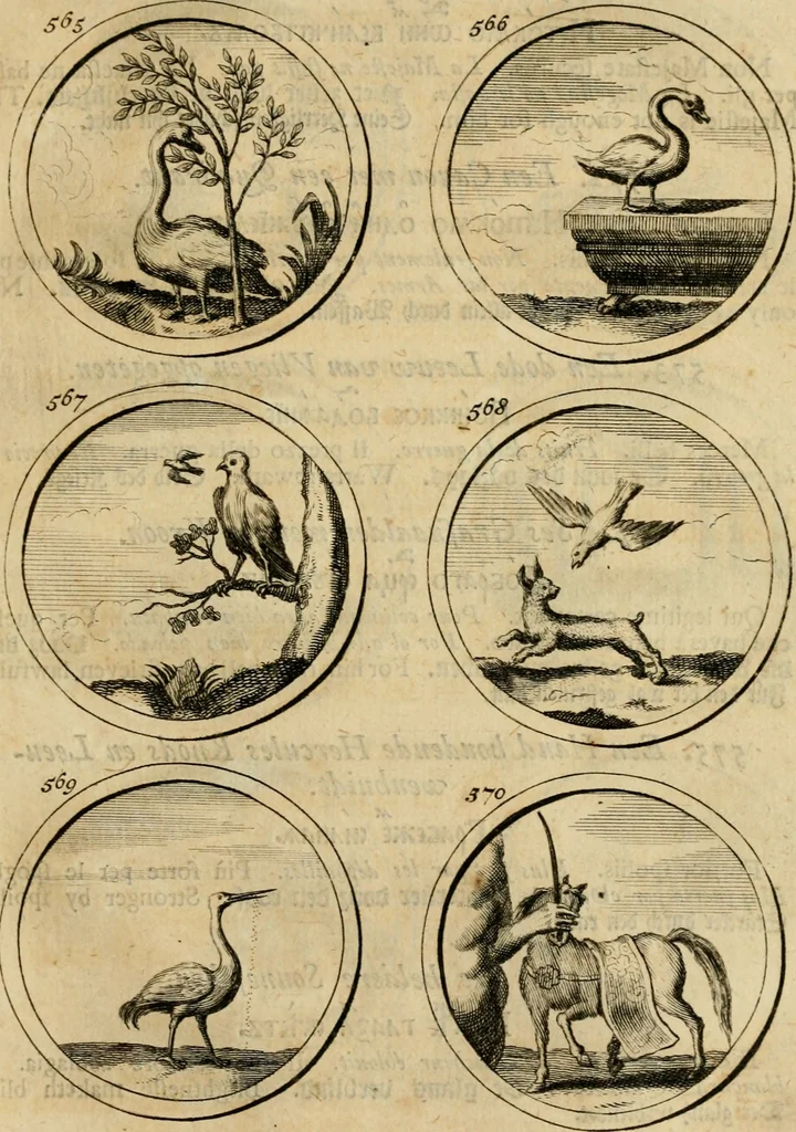 An illustration from Symbola et emblemata, 1705, leaf 200