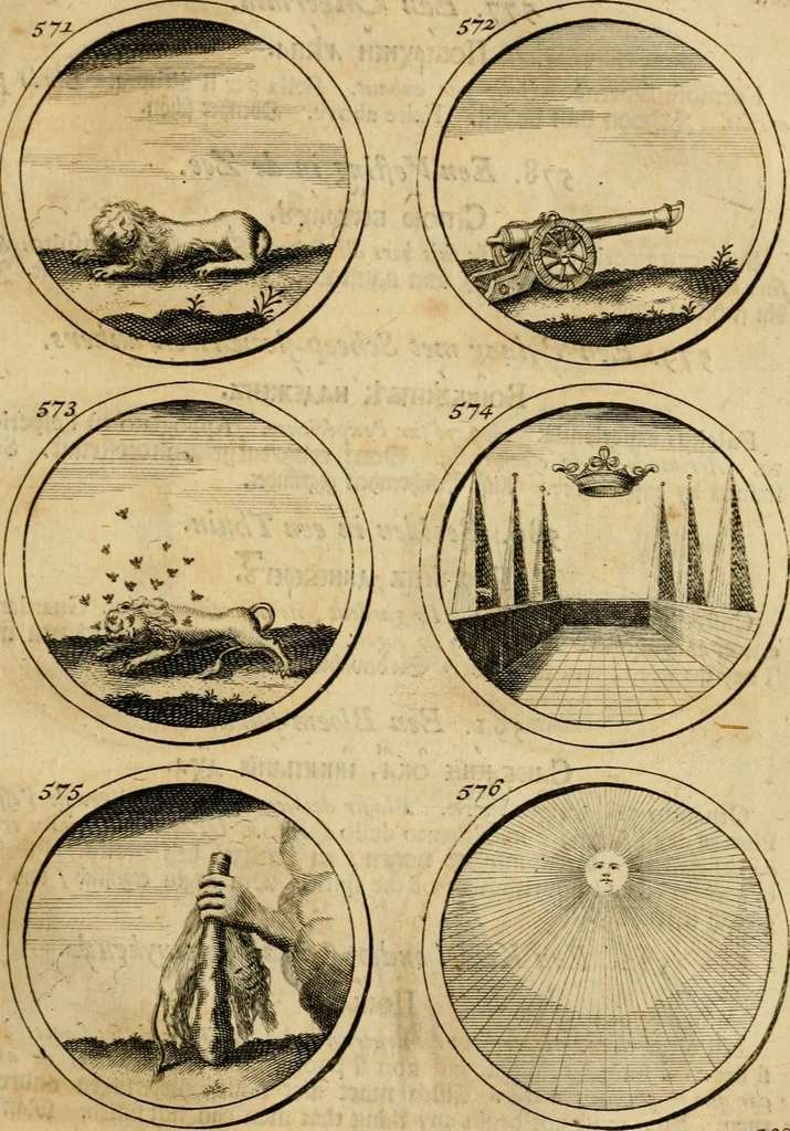 An illustration from Symbola et emblemata, 1705, leaf 202
