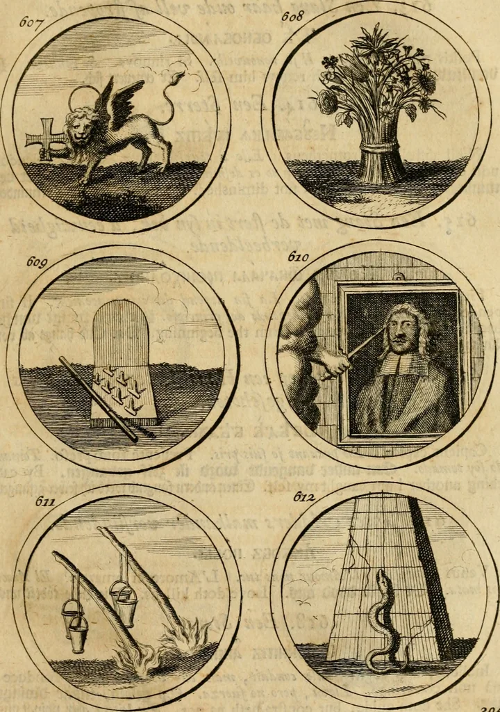 An illustration from Symbola et emblemata, 1705, leaf 214