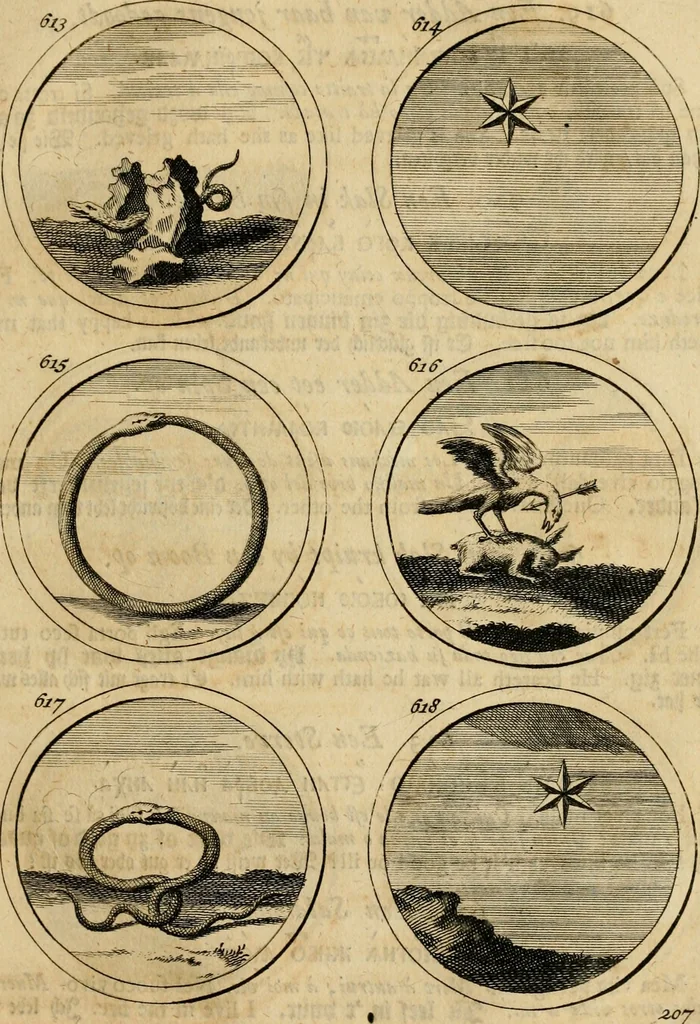 An illustration from Symbola et emblemata, 1705, leaf 216