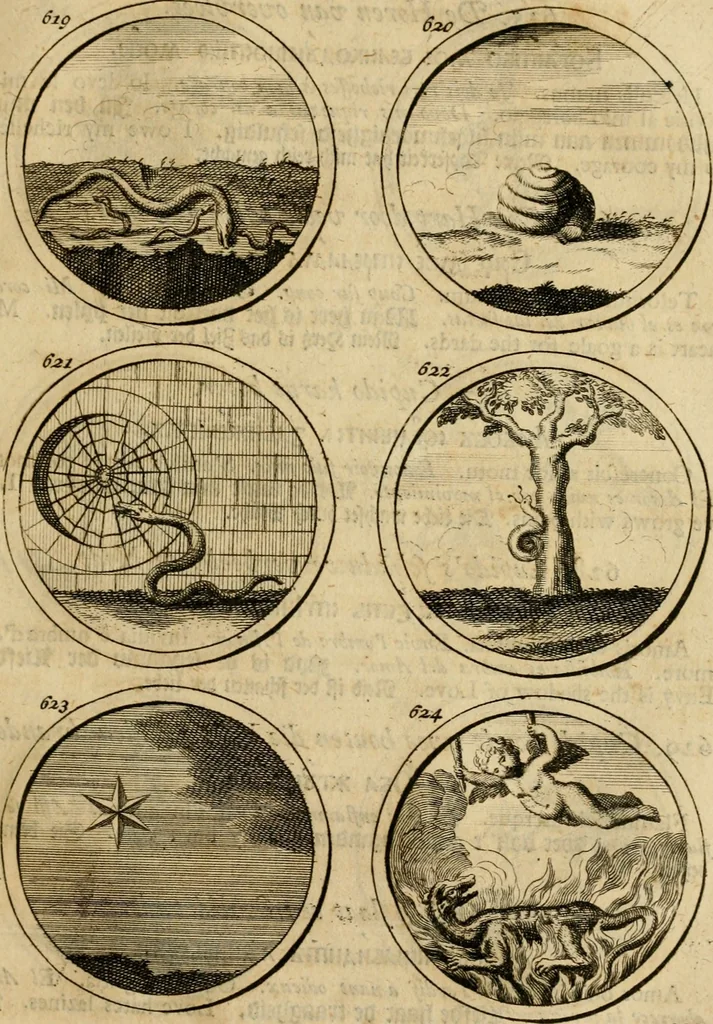 An illustration from Symbola et emblemata, 1705, leaf 218