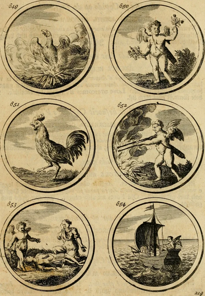 An illustration from Symbola et emblemata, 1705, leaf 228