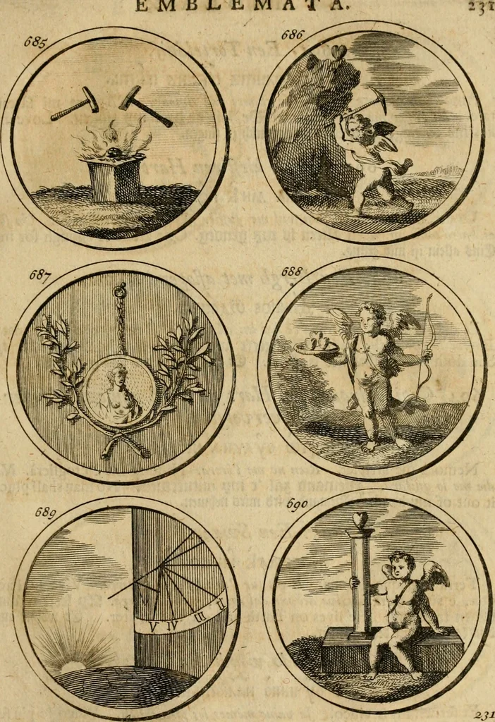 An illustration from Symbola et emblemata, 1705, leaf 240