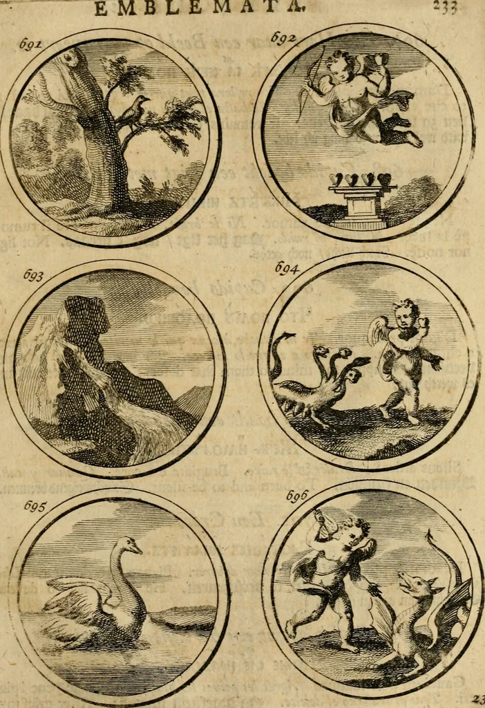 An illustration from Symbola et emblemata, 1705, leaf 242