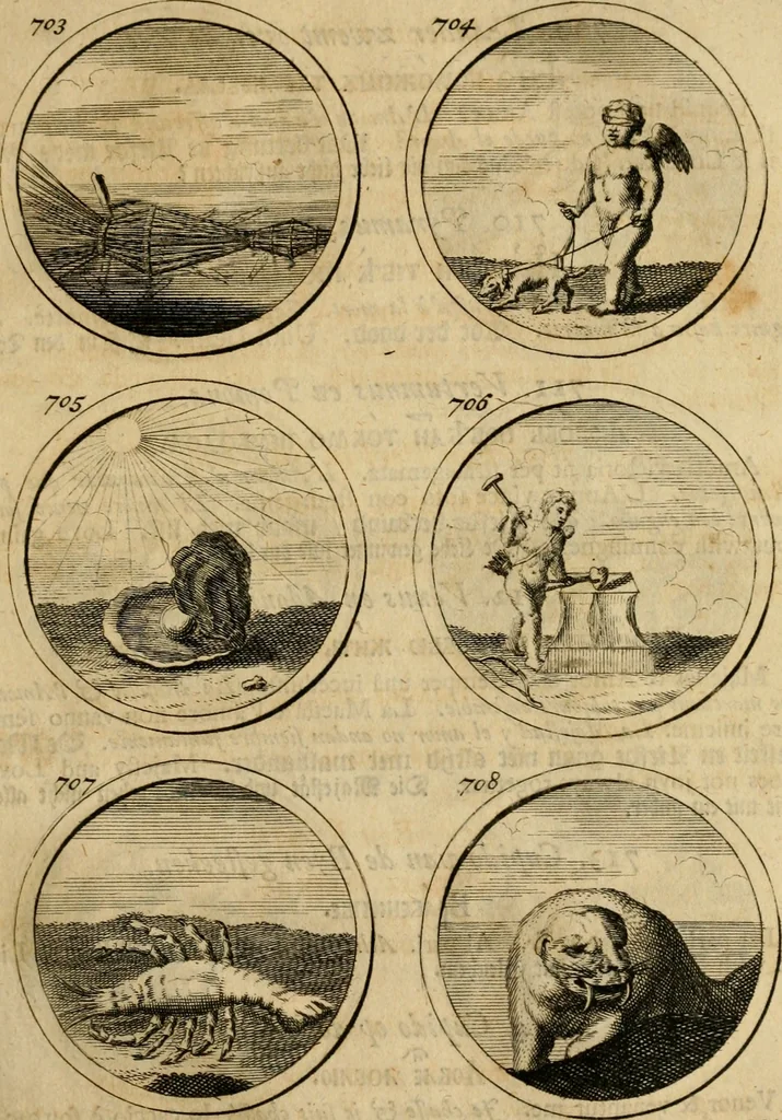 An illustration from Symbola et emblemata, 1705, leaf 246