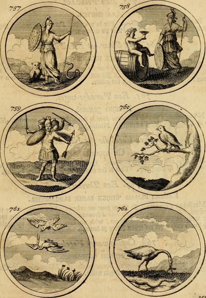An illustration from Symbola et emblemata, 1705, leaf 264