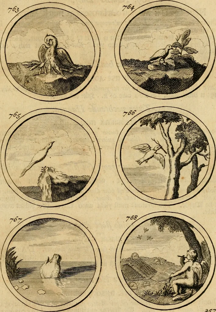 An illustration from Symbola et emblemata, 1705, leaf 266