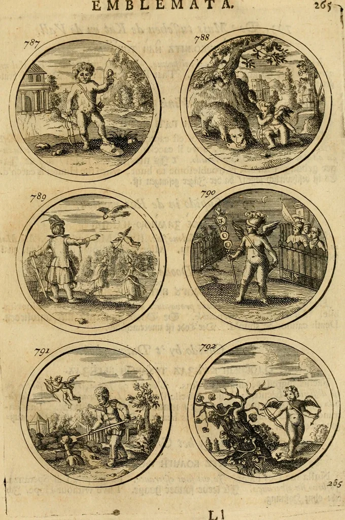 An illustration from Symbola et emblemata, 1705, leaf 274