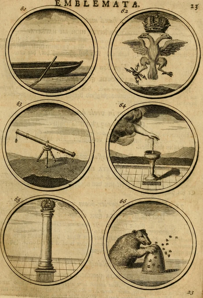 An illustration from Symbola et emblemata, 1705, leaf 32