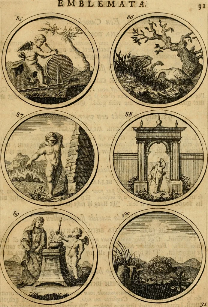 An illustration from Symbola et emblemata, 1705, leaf 40
